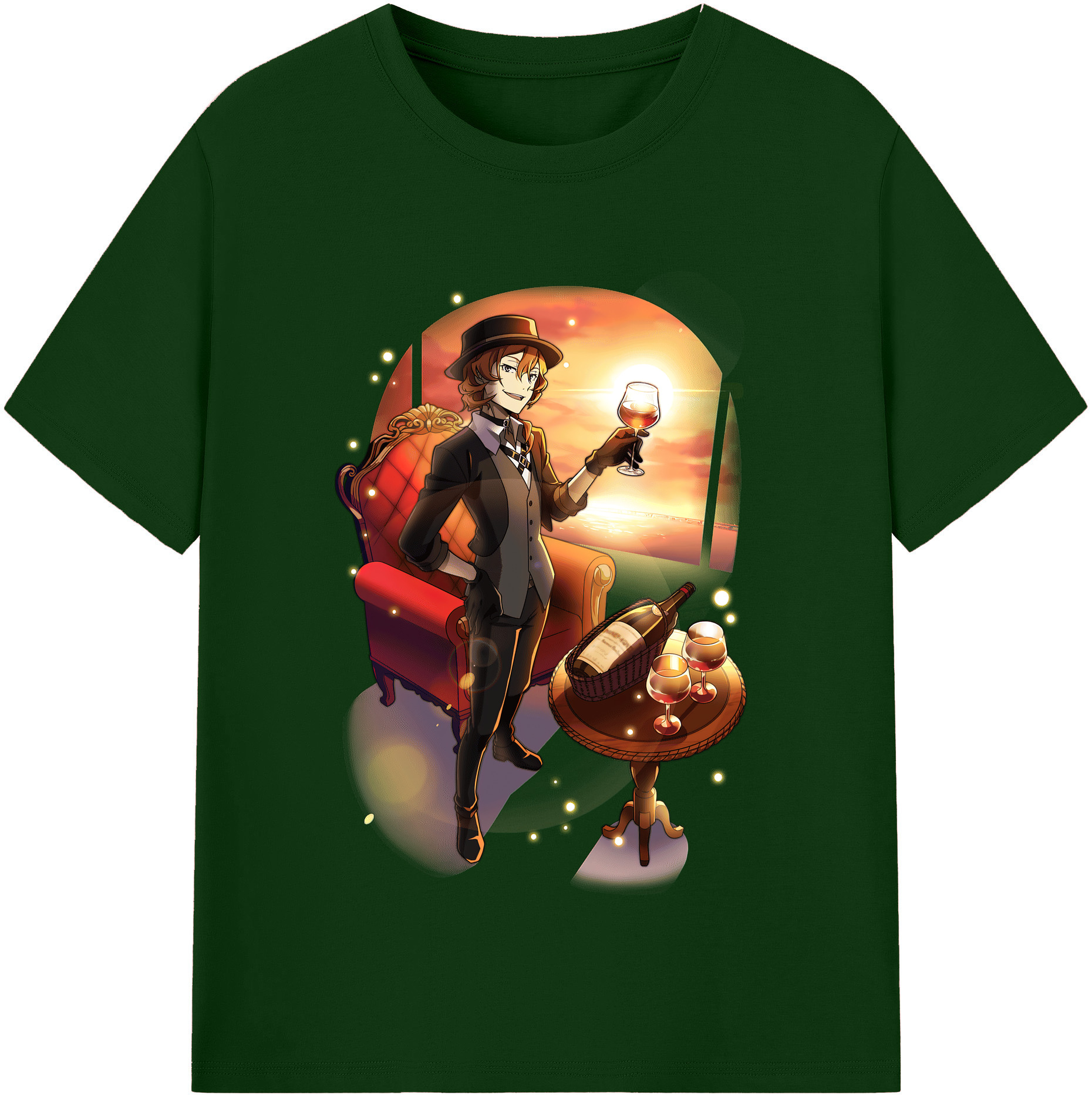 （画像用） 文豪ストレイドッグス Bungo Stray Dogs 綿100％半袖Tシャツ（フロントプリント）